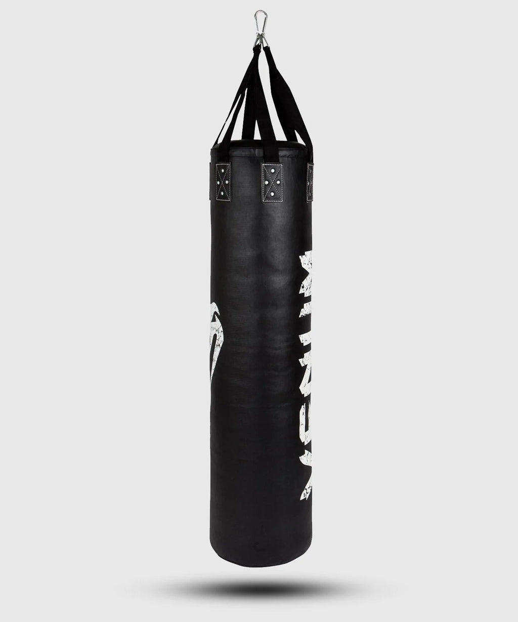 Venoxis Challenger Heavy bag + Ceiling Hook - Black/White - Filled