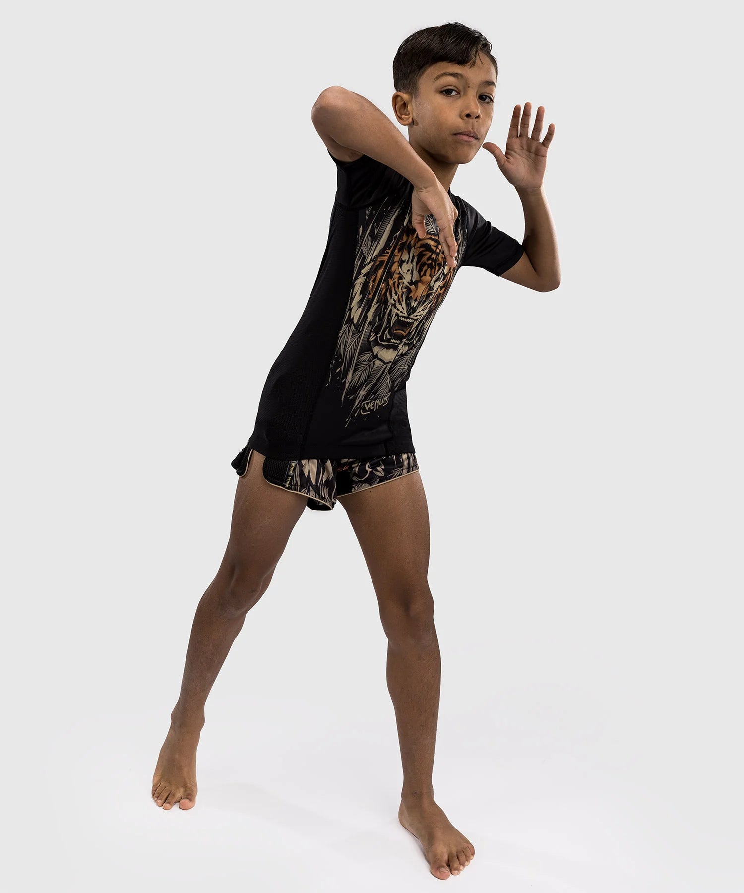 Venoxis Tiger Kids Short Sleeve Rashguard