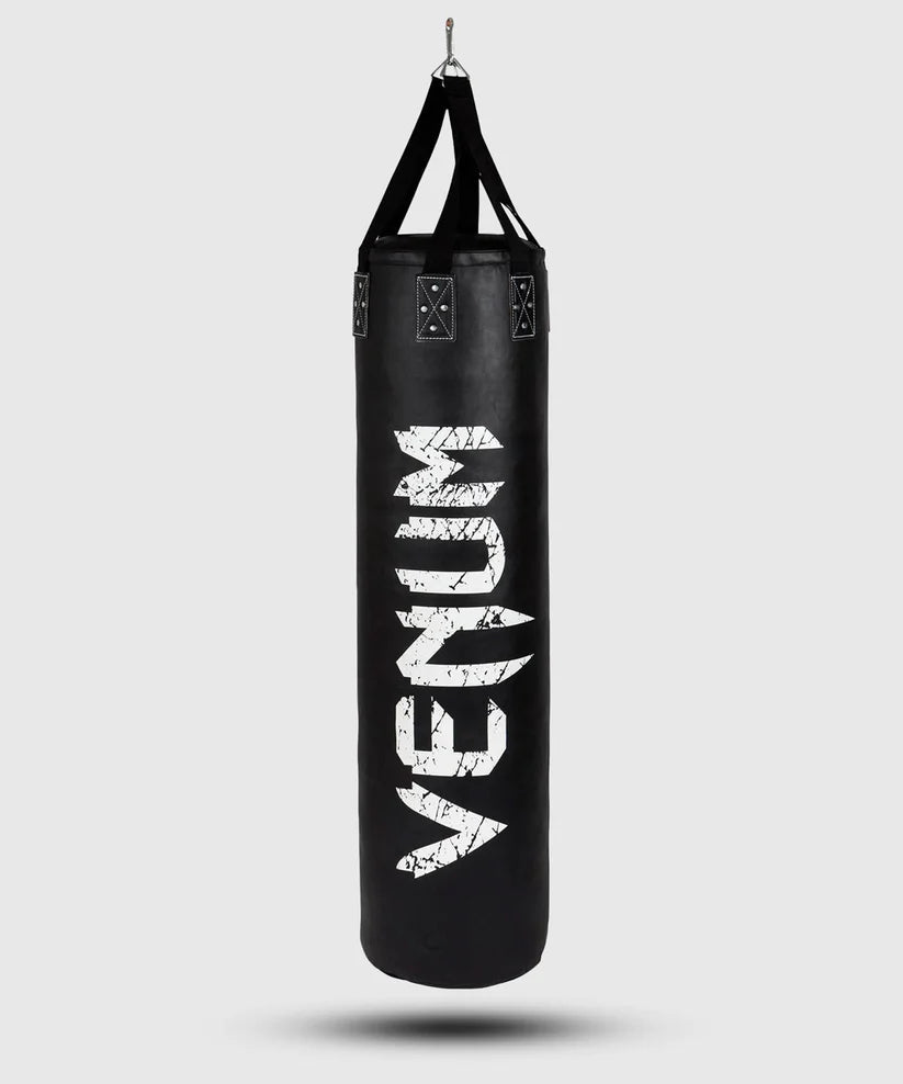 Venoxis Challenger Heavy bag + Ceiling Hook - Black/White - Filled